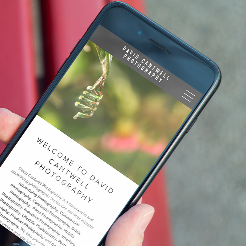 David Cantwell Website Responsive