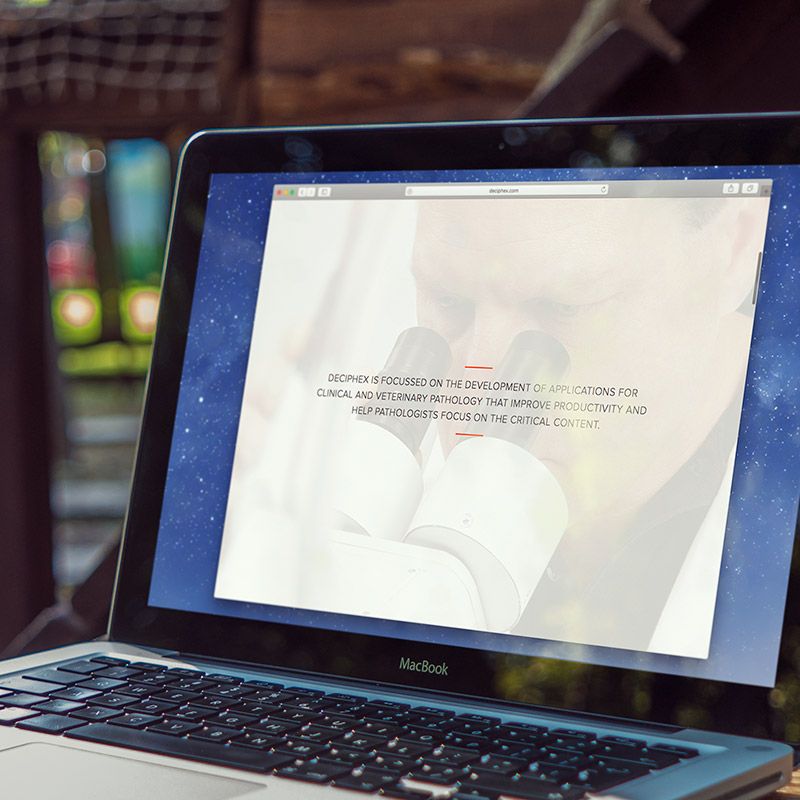 Deciphex Landing page