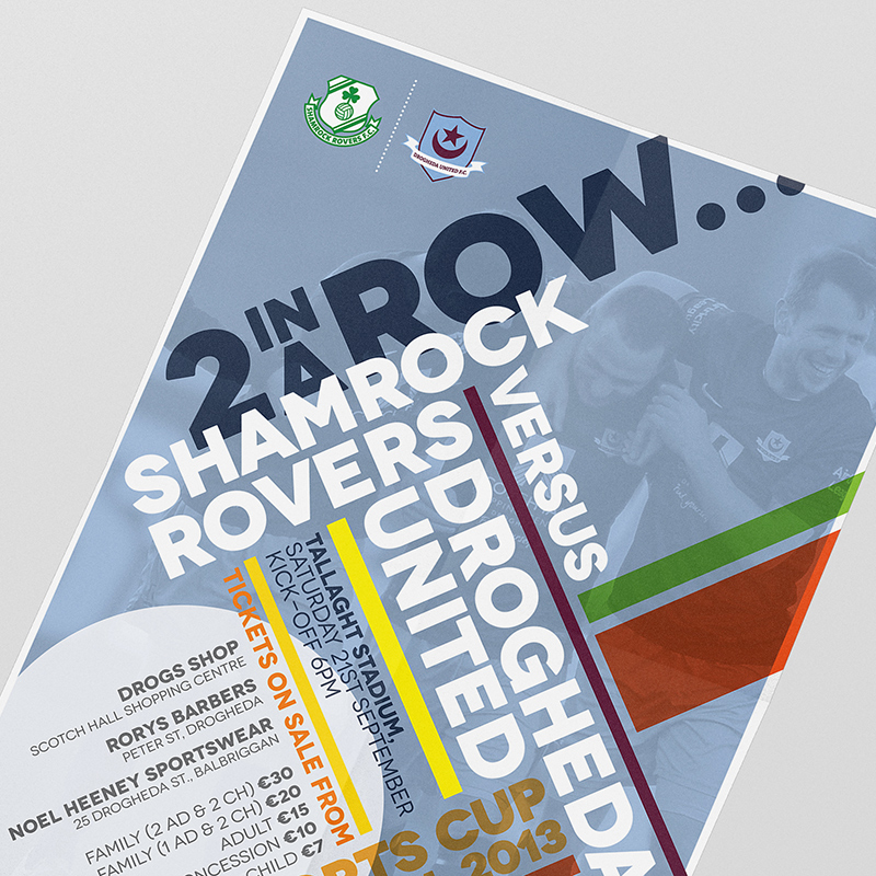 Drogheda United v Shamrock Rovers FAI Cup Poster