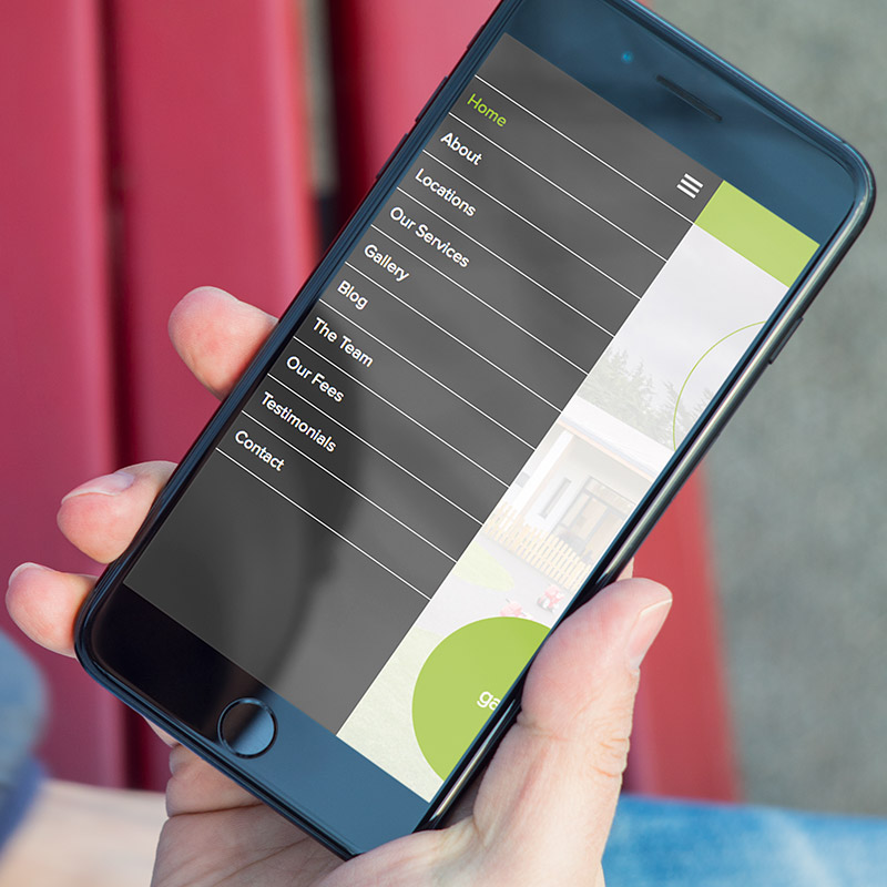 Fonthill Lodge Website Responsive Menu