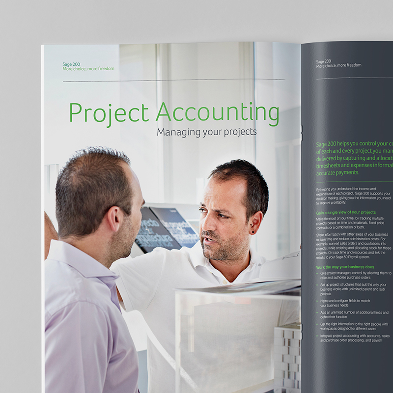 Sage 200 Brochure Spread