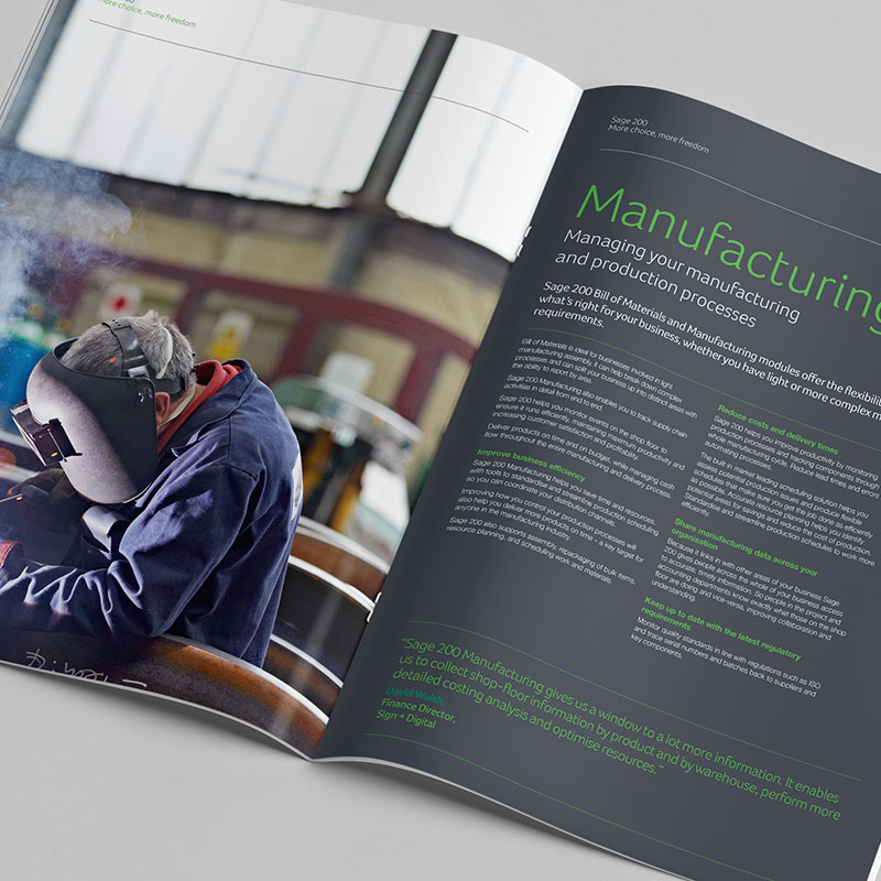 Sage 200 Brochure Spread