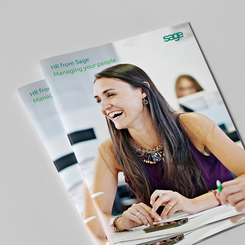 Sage HR Brochure Covers