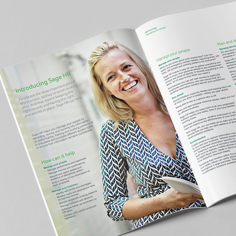 Sage HR Brochure Spread